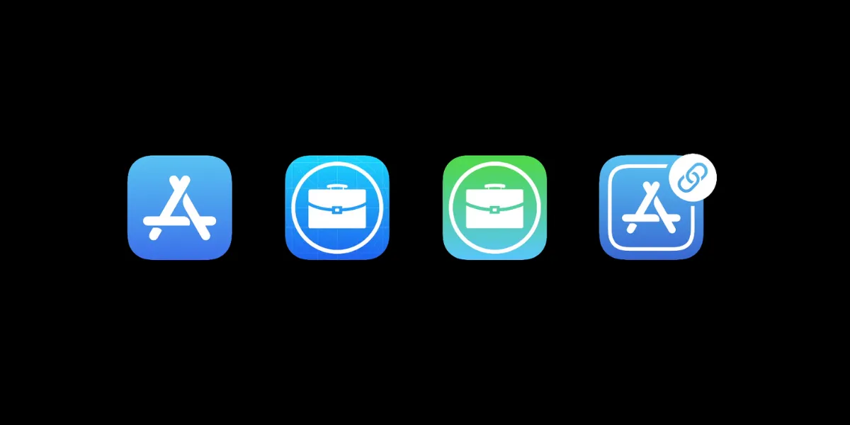 iOS deployment mode: App Store, Custom apps, Enterprise distribution and Unlisted apps (from the Explore unlisted app distribution video)