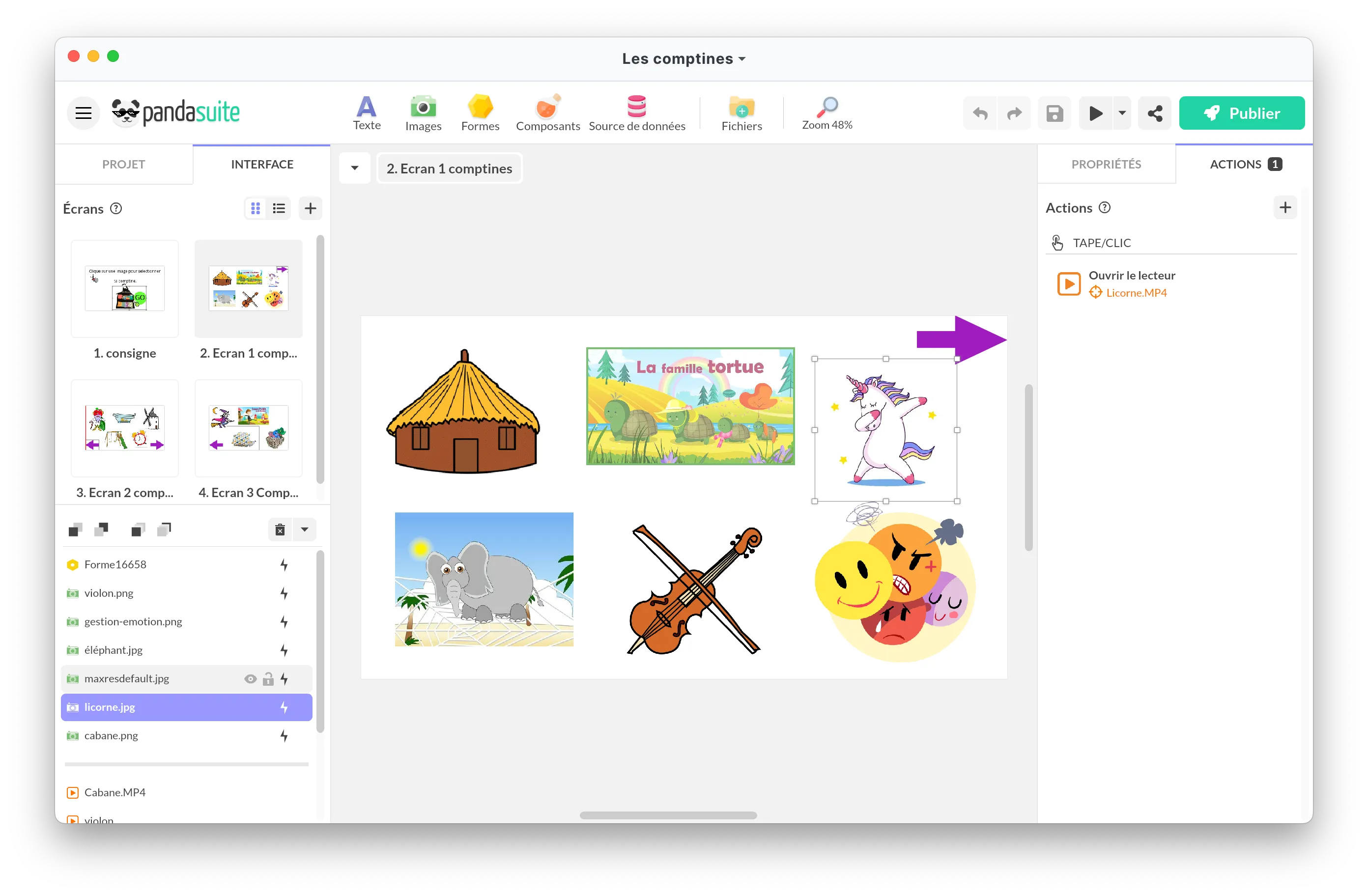 With PandaSuite Studio, you can build visually your apps.