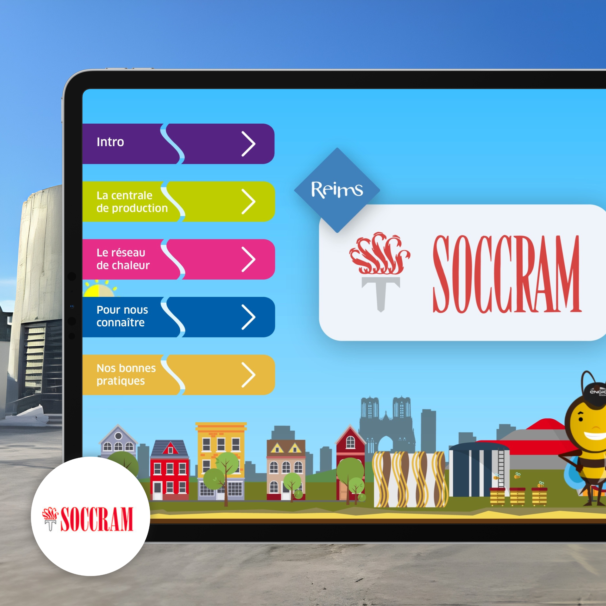 A 360° virtual tour to explore the Reims district heating plant