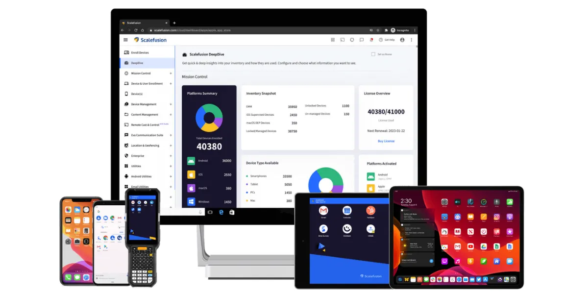 Scalefusion - Kiosk lockdown & MDM