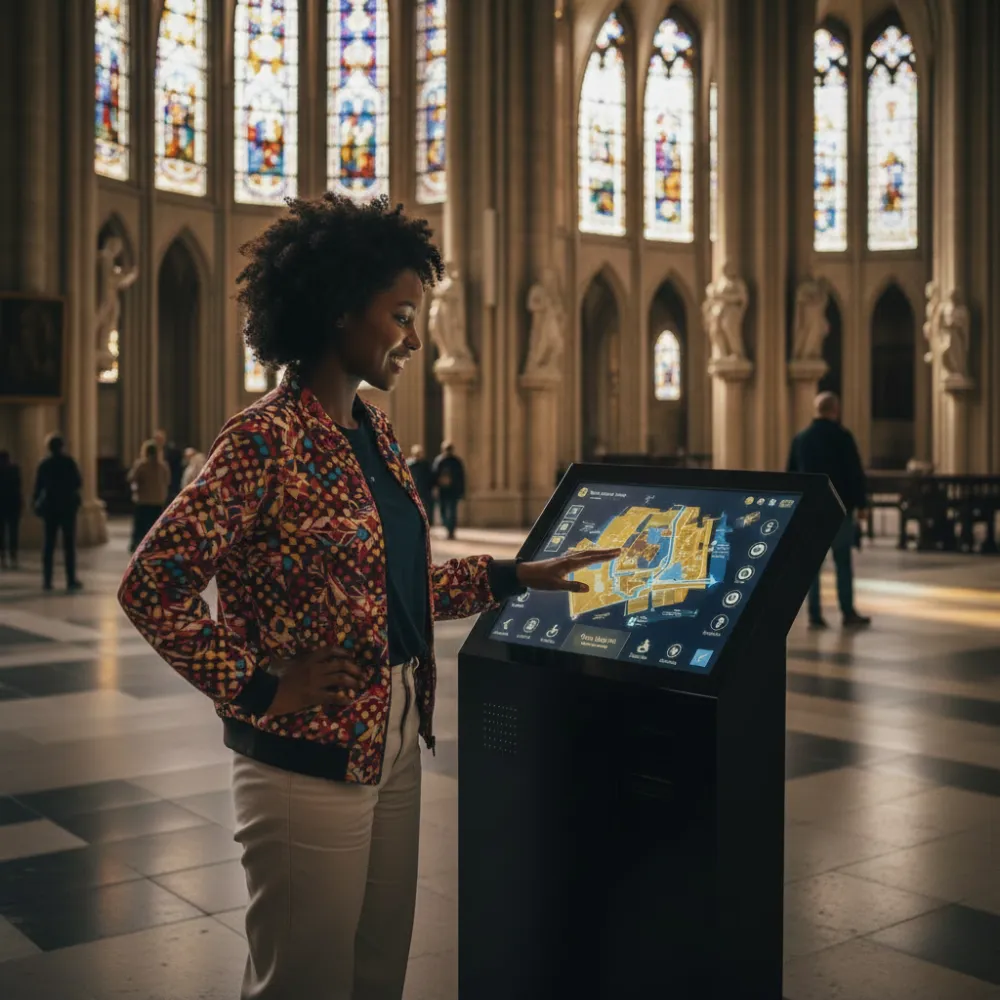 Tourism wayfinding kiosk